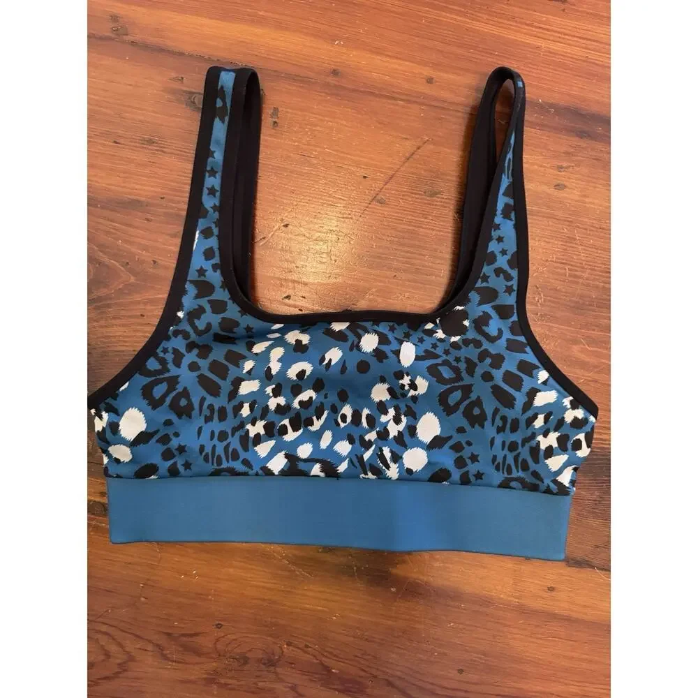 COR designed by Ultracor Printed Scoop Neck Sports Bra $89 Size Small NWT
